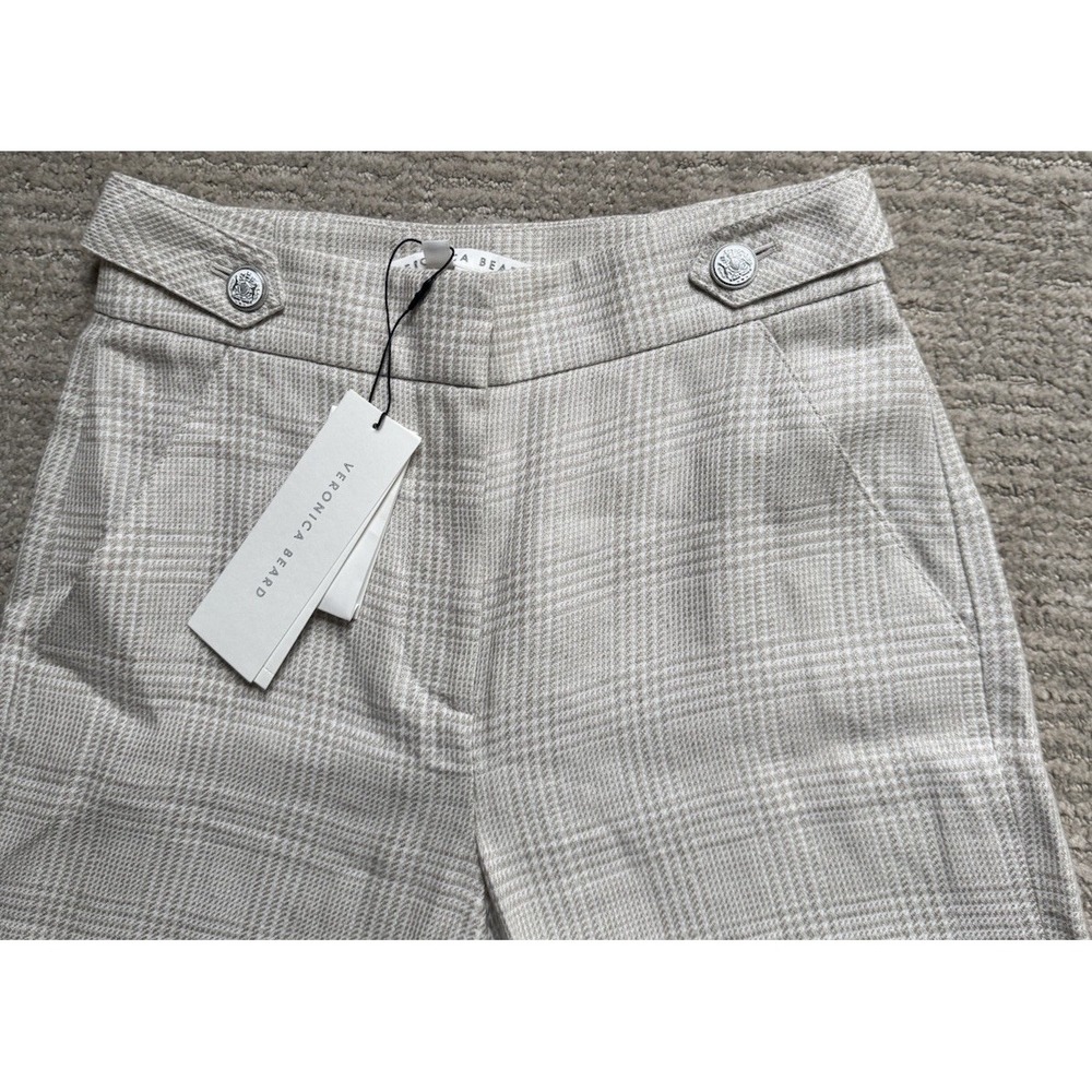 Veronica Beard Oatmeal Tan 'Isley" High Waist Wide Leg Pants, Sz 0 NWT! Linen‎ - Picture 3 of 14